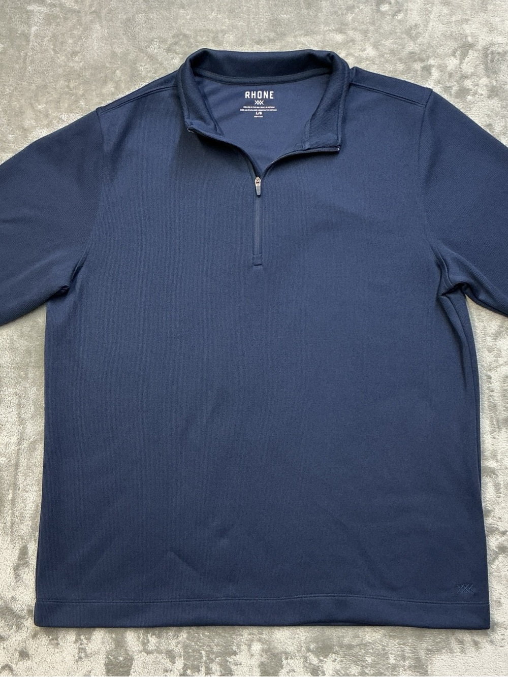 Rhone Commuter 1/4 Zip Pull Over Long Sleeve Sweater Mens Large performance